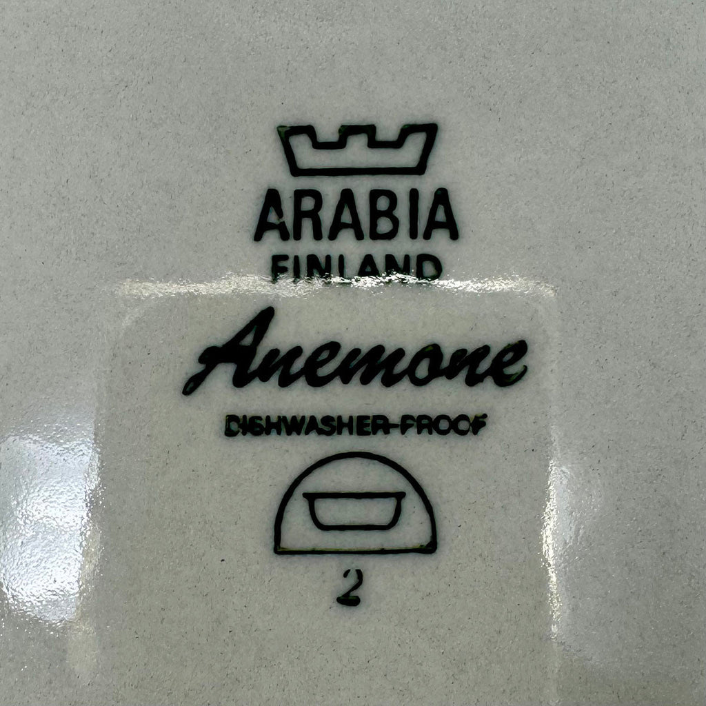 5 Serving Pc.Set Anemone Blue, Arabia Finland