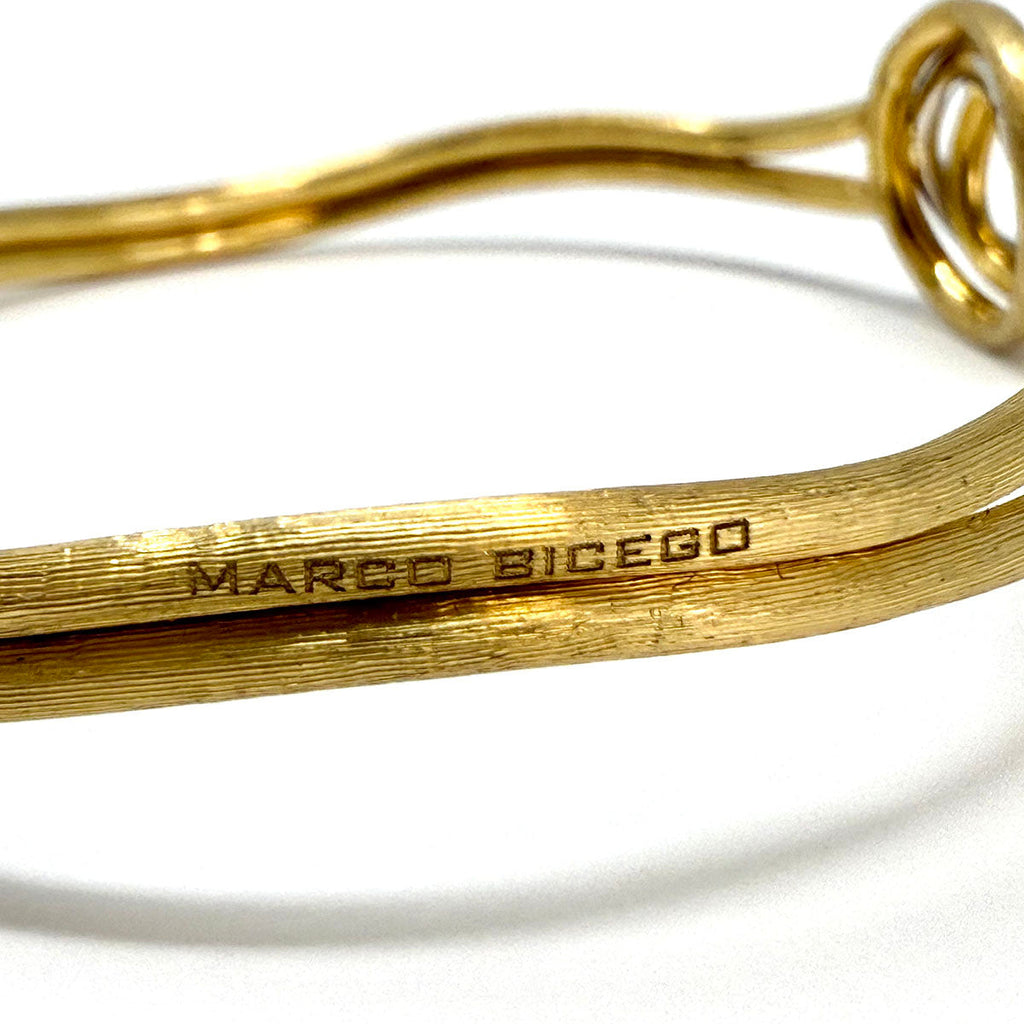 Marco Bicego 18K Gold Jaipur Diamond Circle Cuff Bracelet