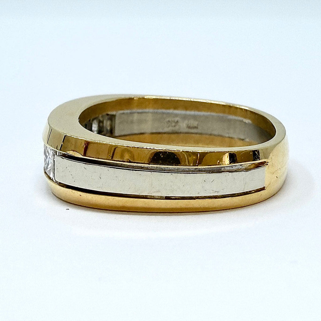 Jean Francois Albert 18K Gold Ring with 5 Diamonds
