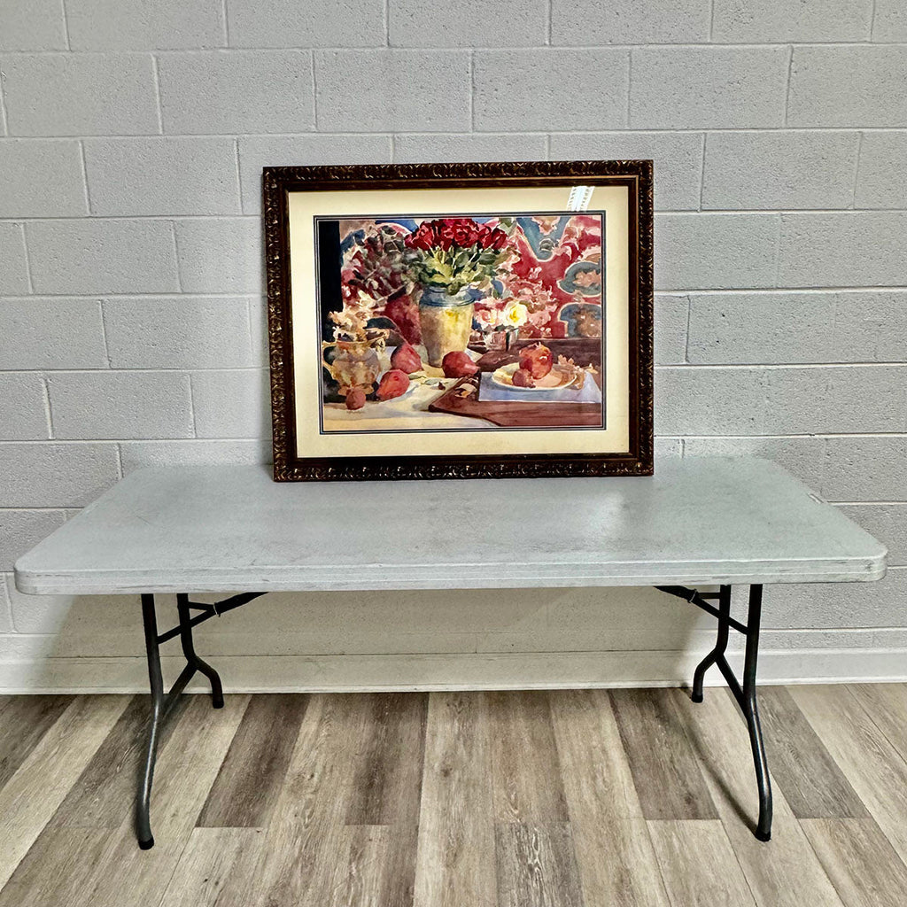 "Still Life with Roses" Painting Signed