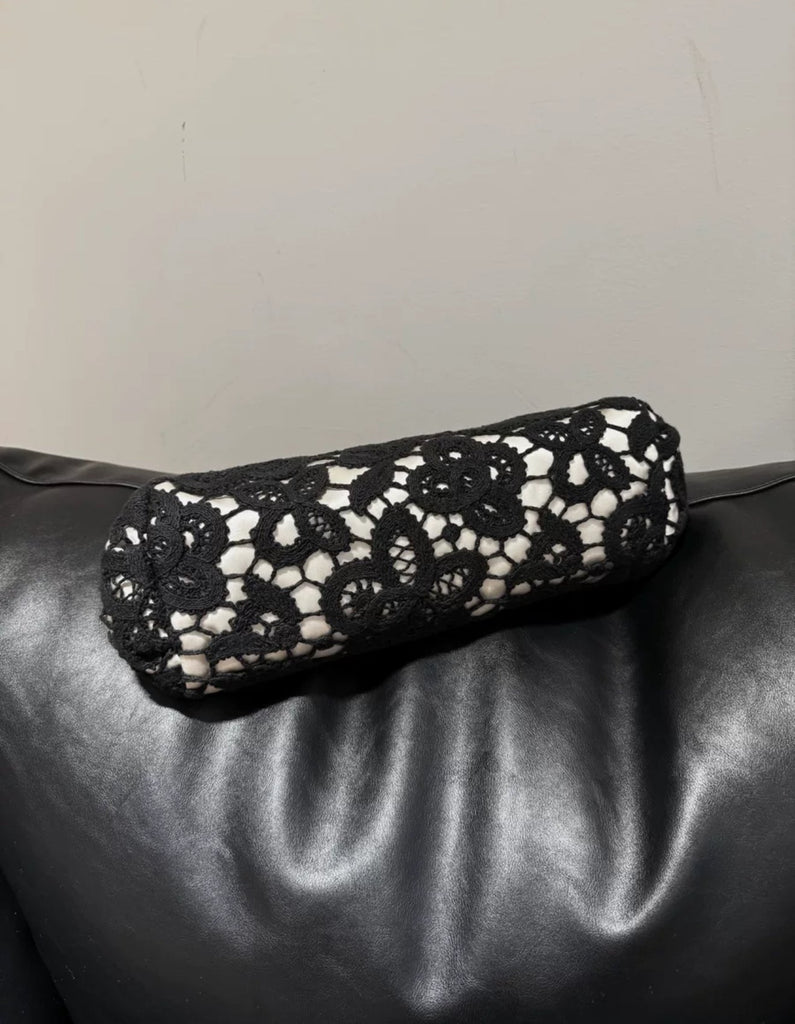 Chanel rare perfume bottle buckle lace evening bag