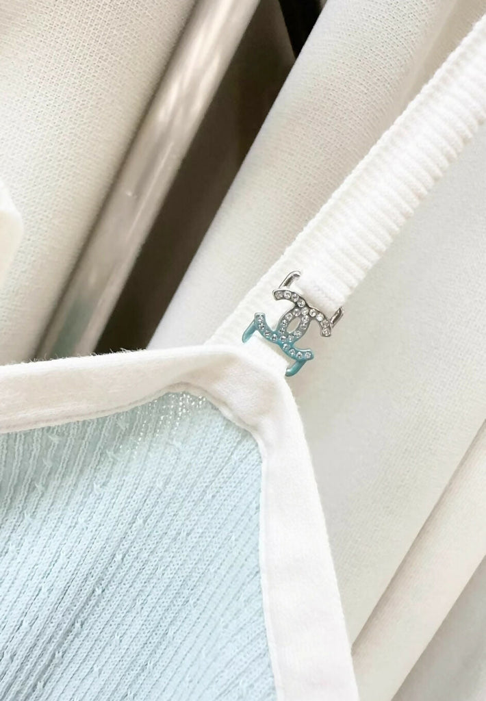 Chanel 22P Blue/White Top