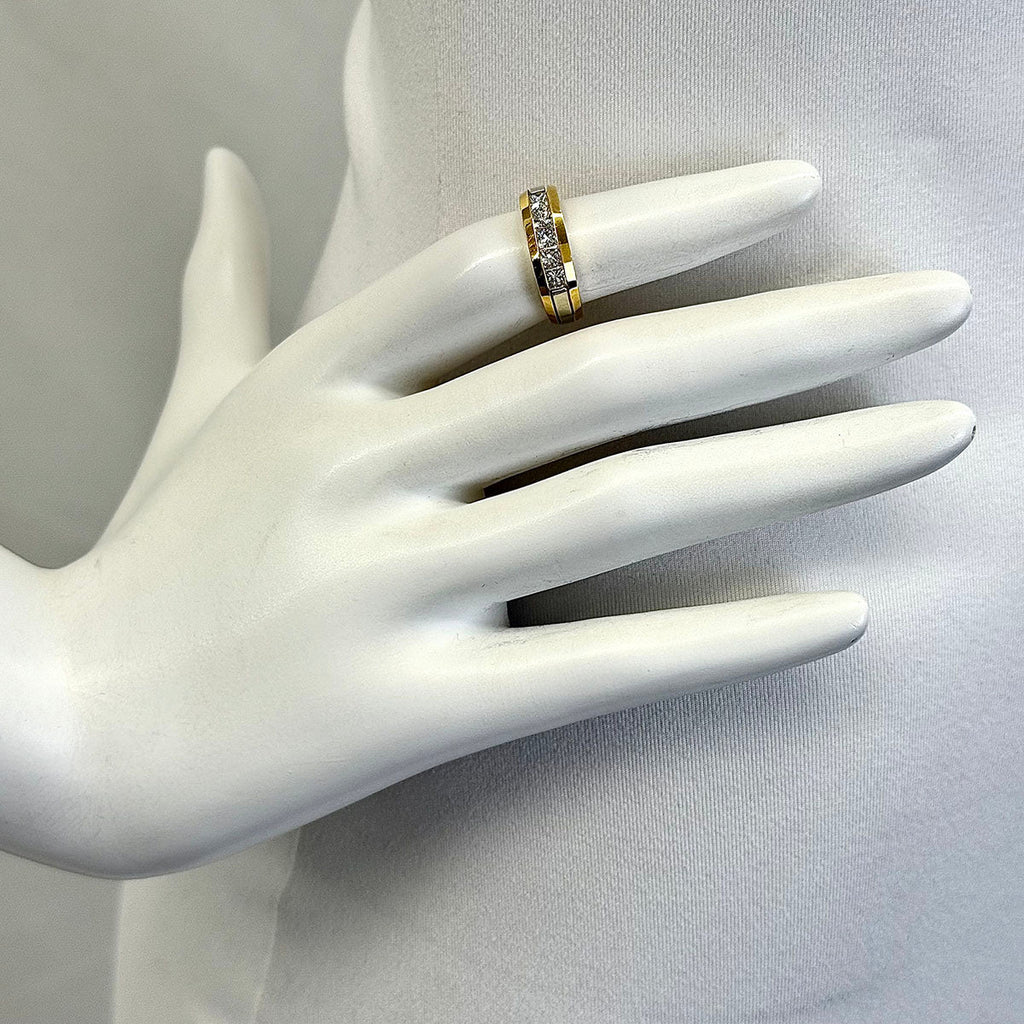 Jean Francois Albert 18K Gold Ring with 5 Diamonds