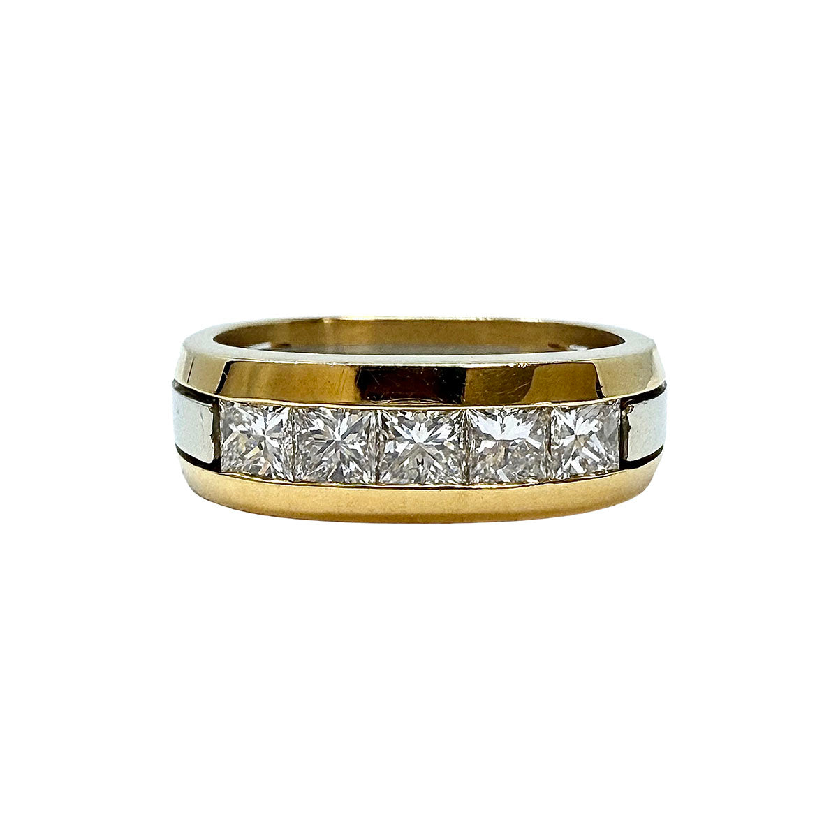 Jean Francois Albert 18K Gold Ring with 5 Diamonds