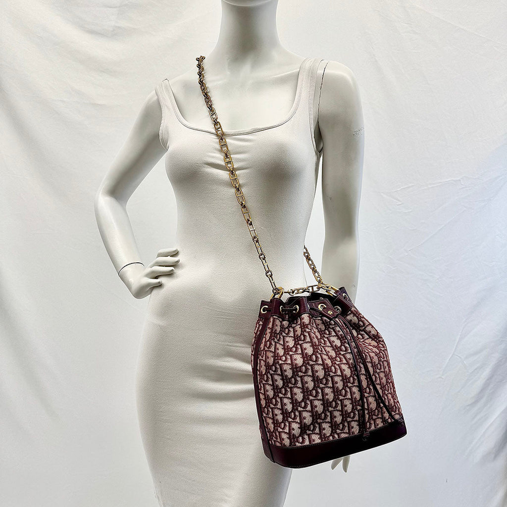 Christian Dior Oblique Jacquard Bucket Bag