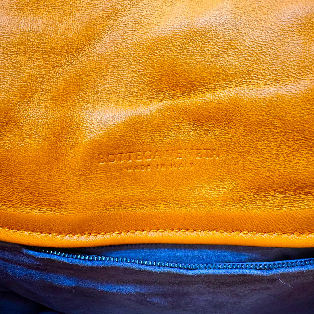 Bottega Veneta Drawstring Flap Intreciatto Crossbody Bag