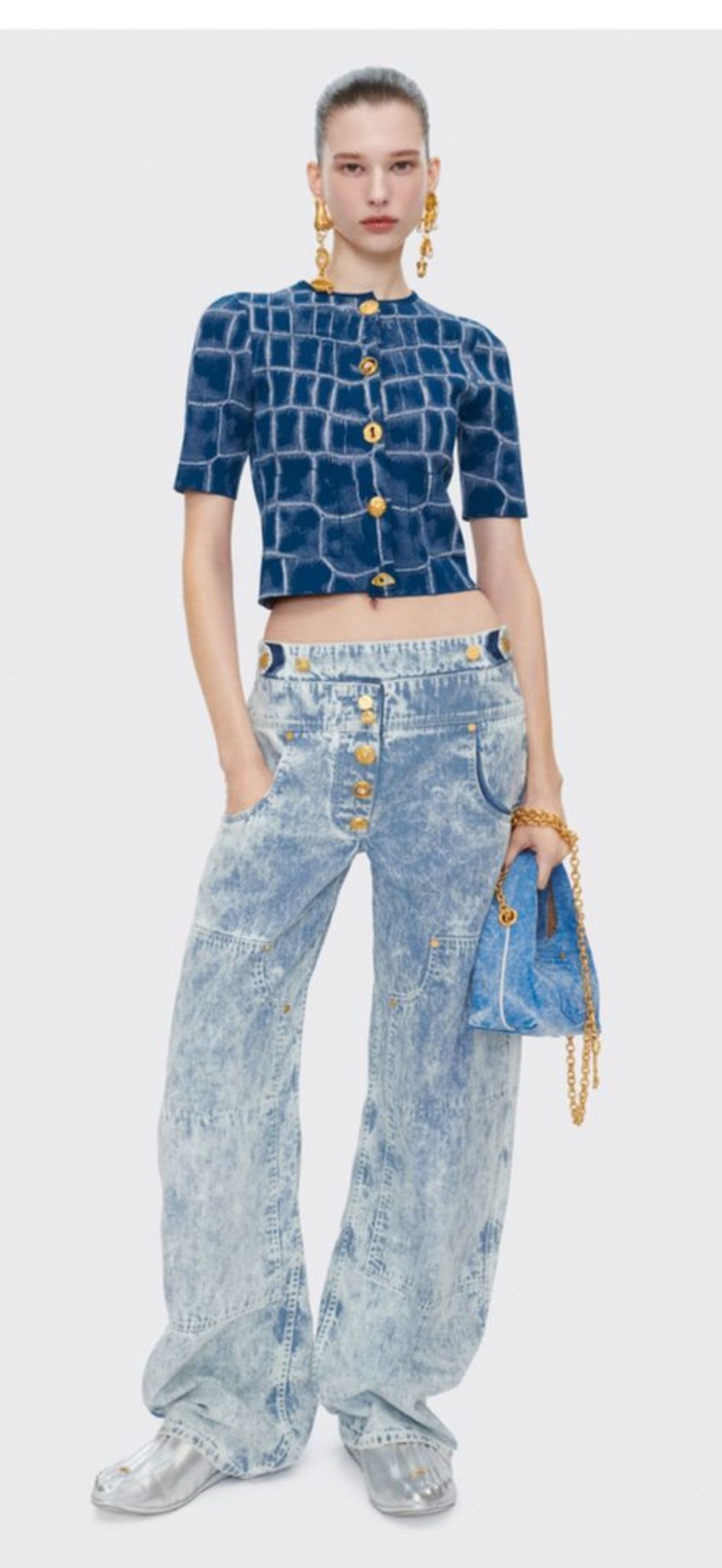 Schiaparelli DENIM COWBOY PANTS size 38