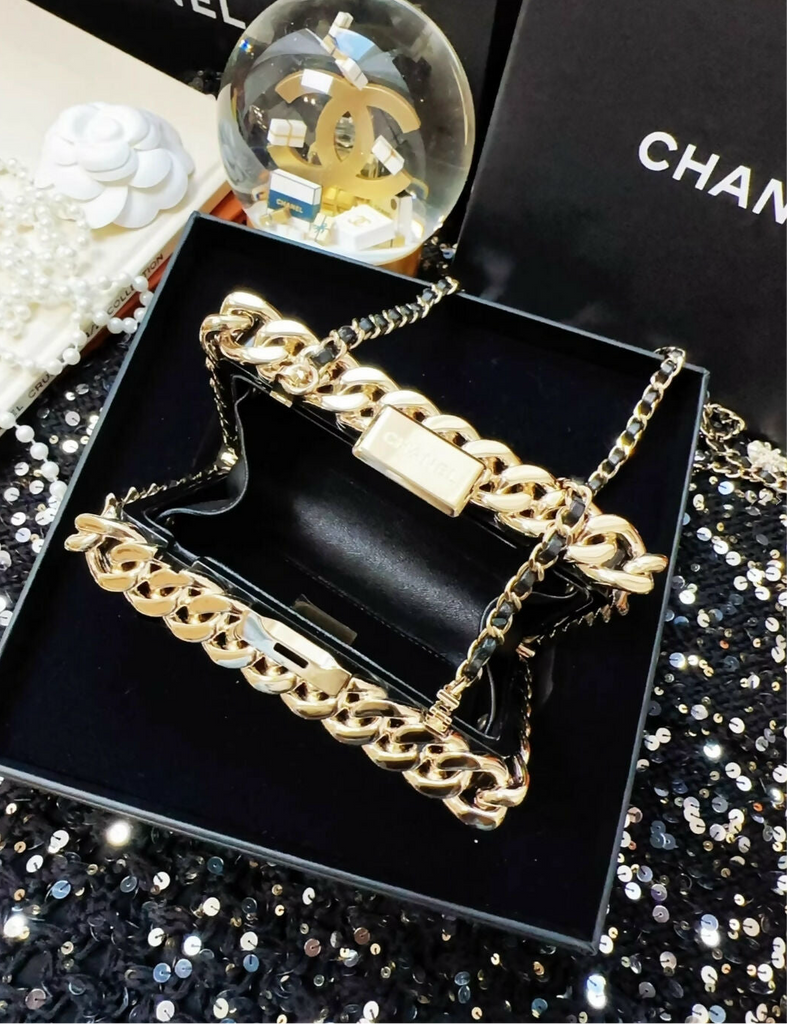CHANEL 22C Black & Gold Minaudières