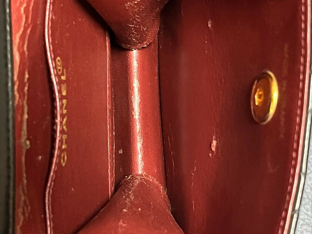 Chanel Vintage 1992 Lambskin Waist Bag with CC Medallion