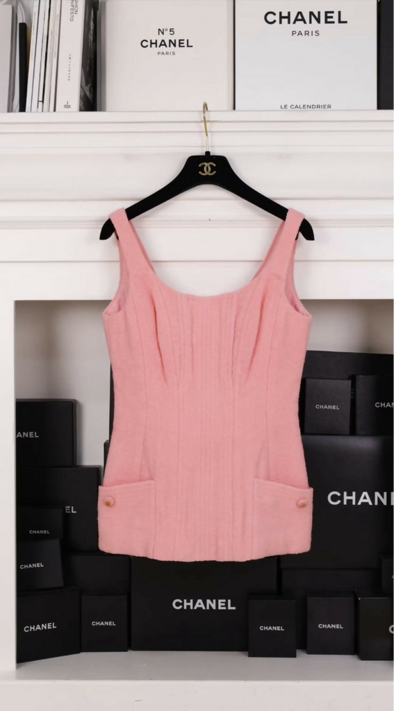 Chanel 1993 pink cropped jacket & top