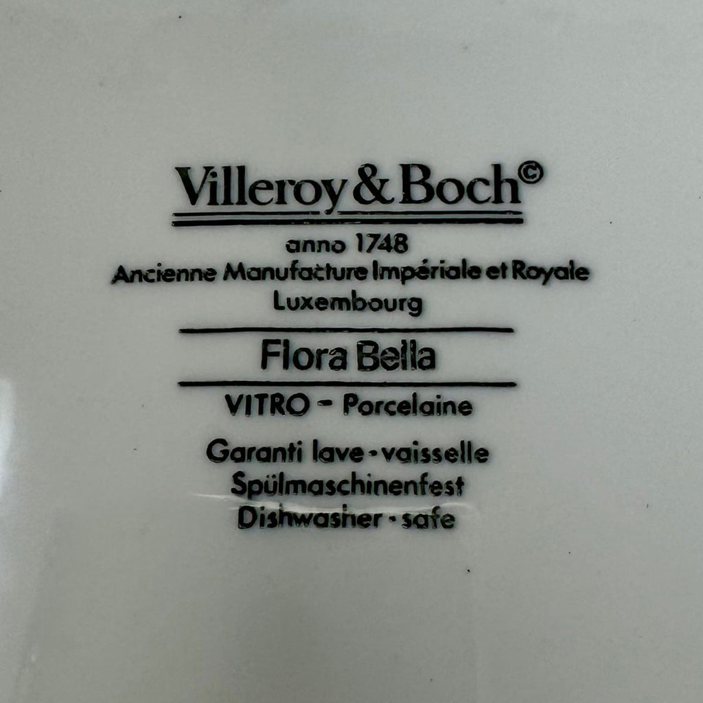 38 Pcs, 6-6PC Place Setting, Flora Bella Villeroy & Boch.+ 2 Serving Pieces