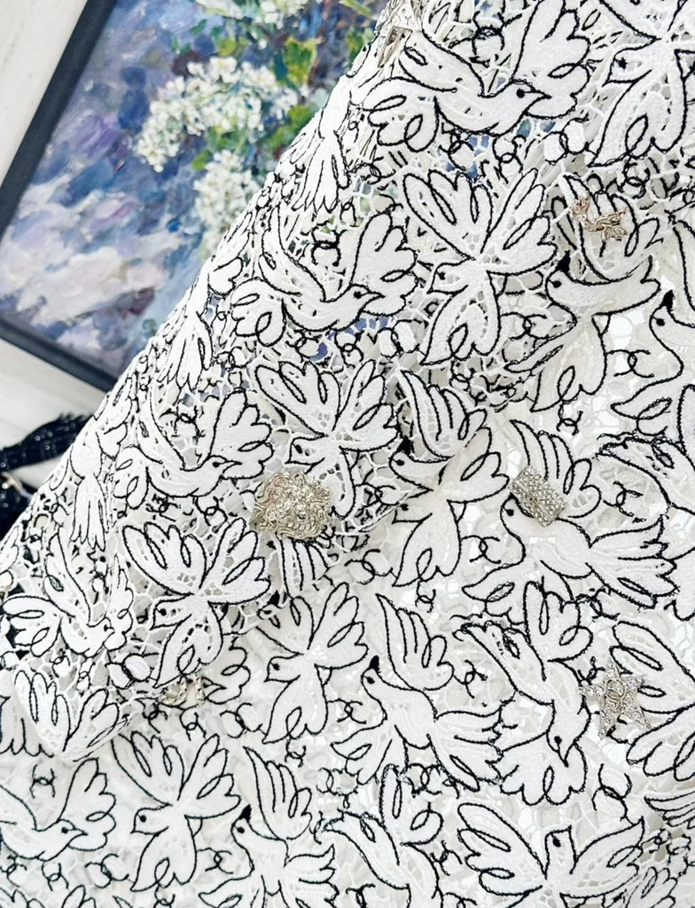 Chanel 22c Ecru Lace dress