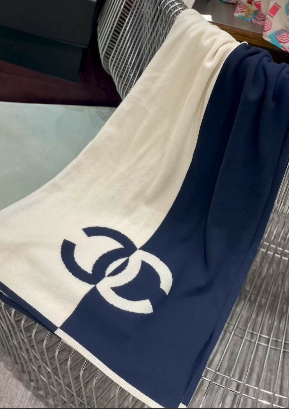 Chanel 100% cashmere scarf