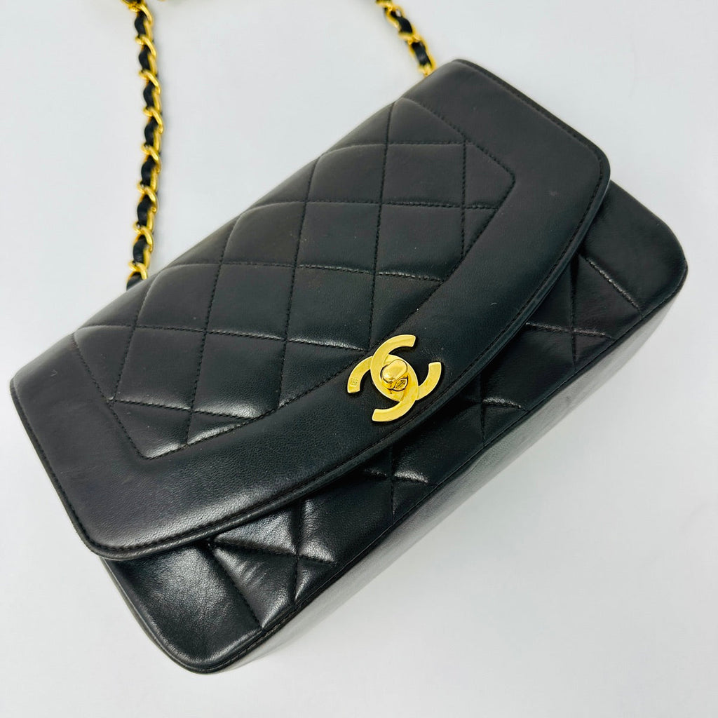 Chanel 1994 -1996 Diana Bag with 24K Gold Plated Hardware