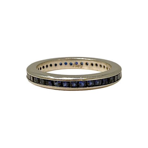 Platinum Ring with 39 Sapphires