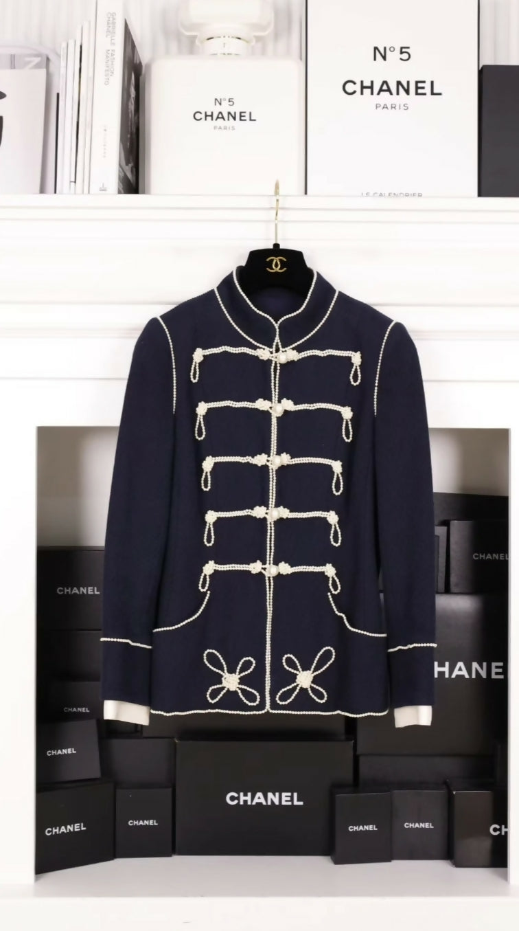 Chanel 09A Blue Collar Jacket