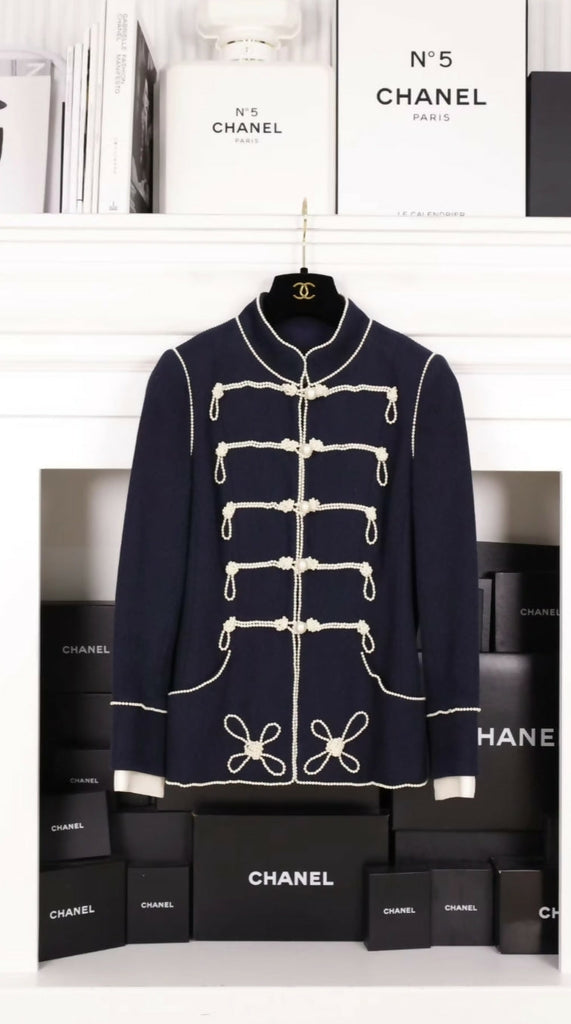 Chanel 09A Blue Collar Jacket