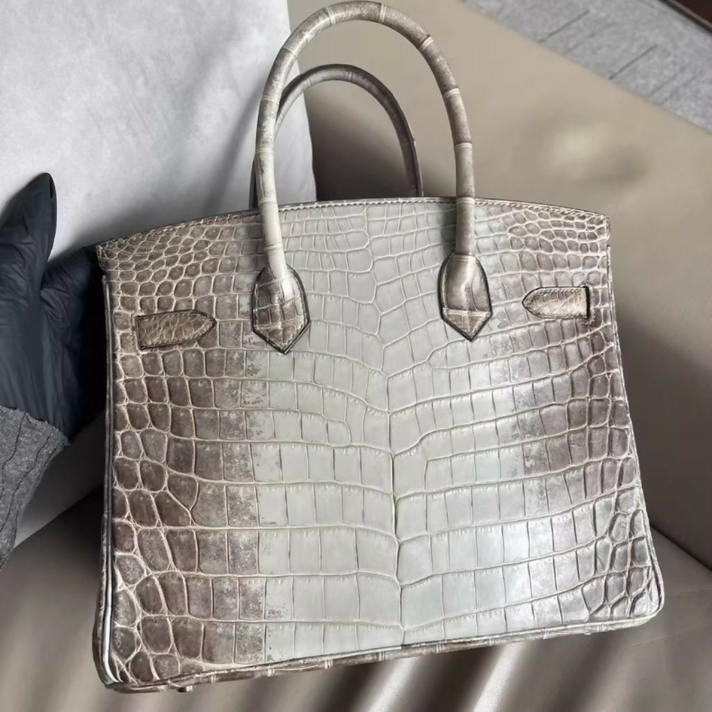 Hermes Birkin 30 Himalaya Gris Cendre Niloticus Matte Palladium Hardware