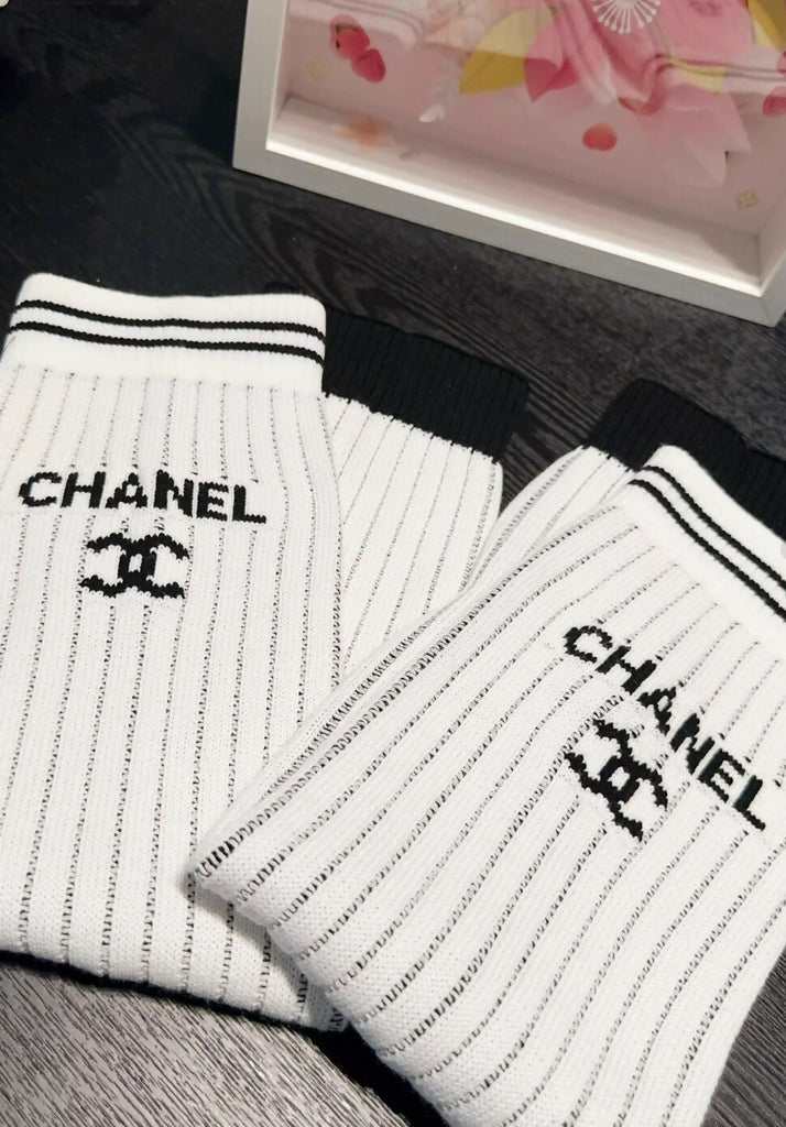 Chanel 24C white socks