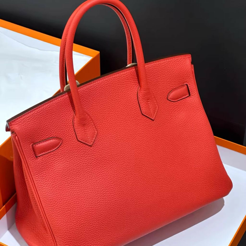 Hermes Birkin 30 Rose Jaipur Togo Leather with Palladium Hardware