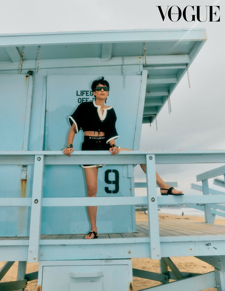 Chanel Black & White Terry Top – Coco Beach 2023 Collection