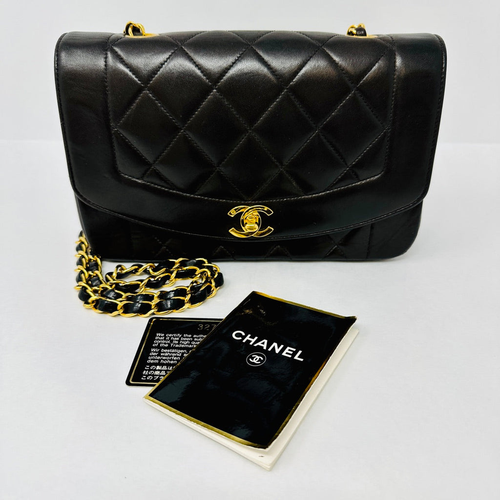 Chanel 1994 -1996 Diana Bag with 24K Gold Plated Hardware