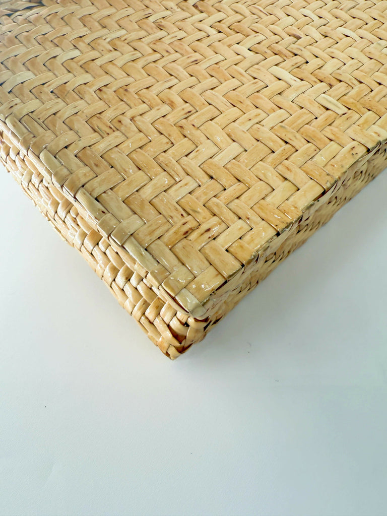 Chanel Vintage Wicker Rattan Flap Bag