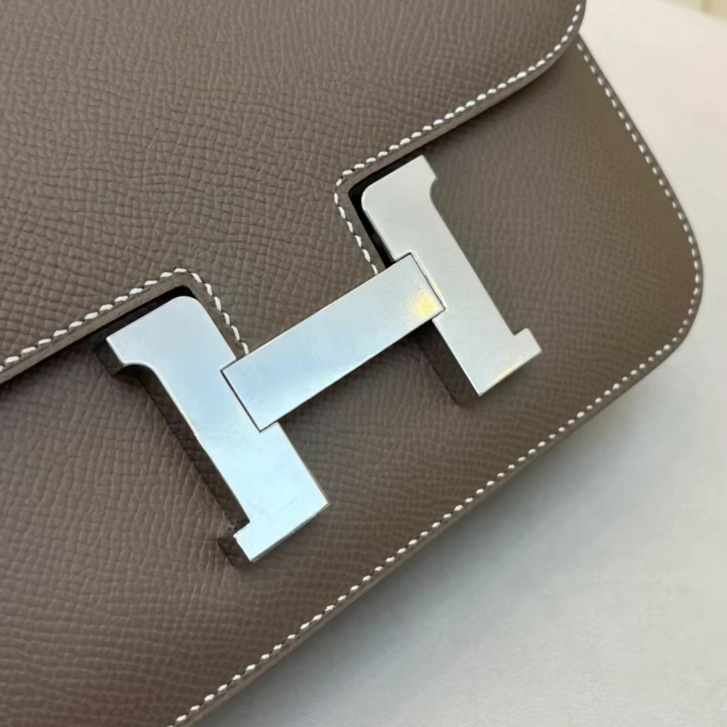 Hermès Constance 19 Etoupe Epsom Leather with Palladium Hardware