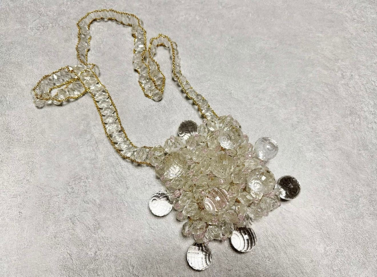 Rare Chanel 97P Vintage Crystal Beaded Evening Bag