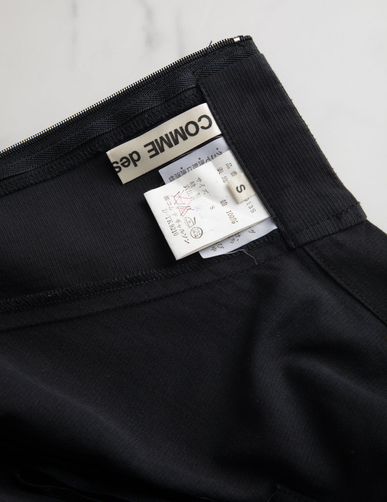 Comme des Garcons Vintage SS 1987 Black Asymmetrical Under Bust Halter Dress