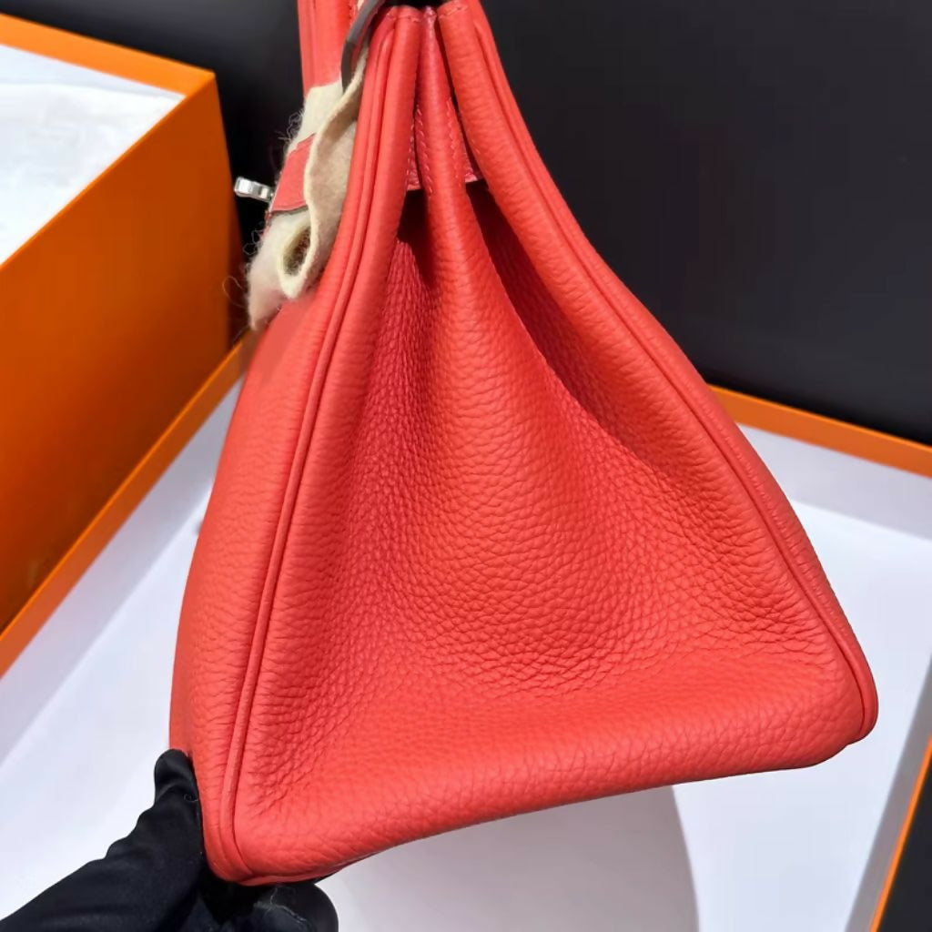 Hermes Birkin 30 Rose Jaipur Togo Leather with Palladium Hardware