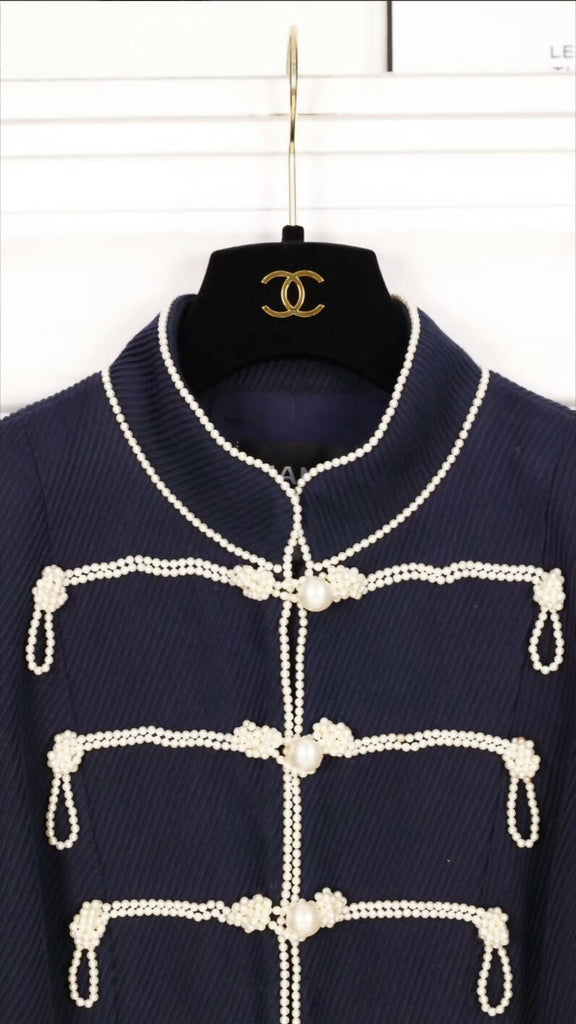 Chanel 09A Blue Collar Jacket