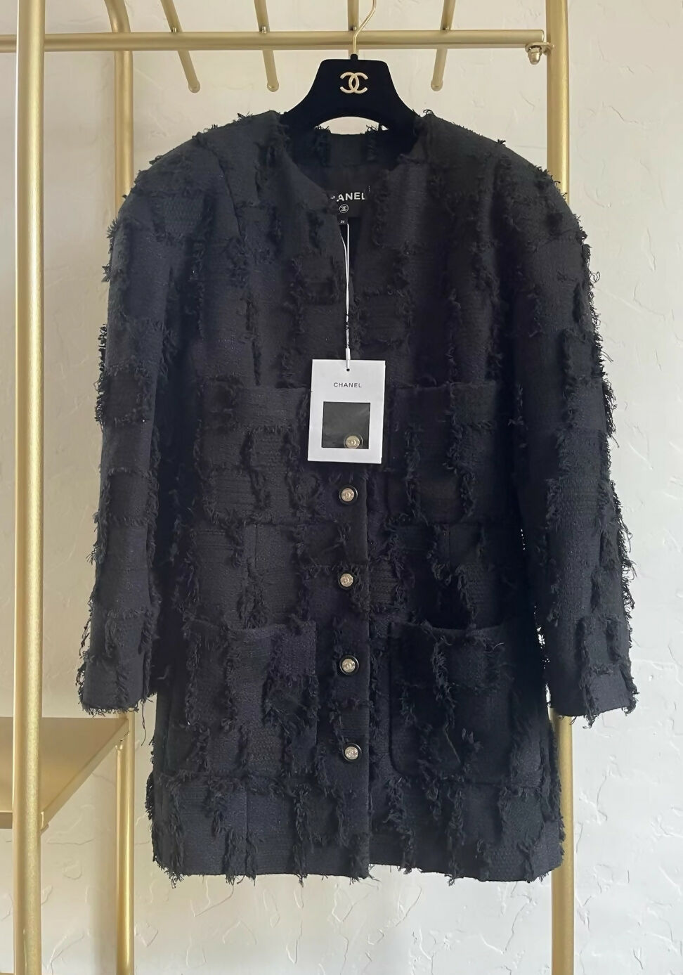 Chanel 21S Black Coat