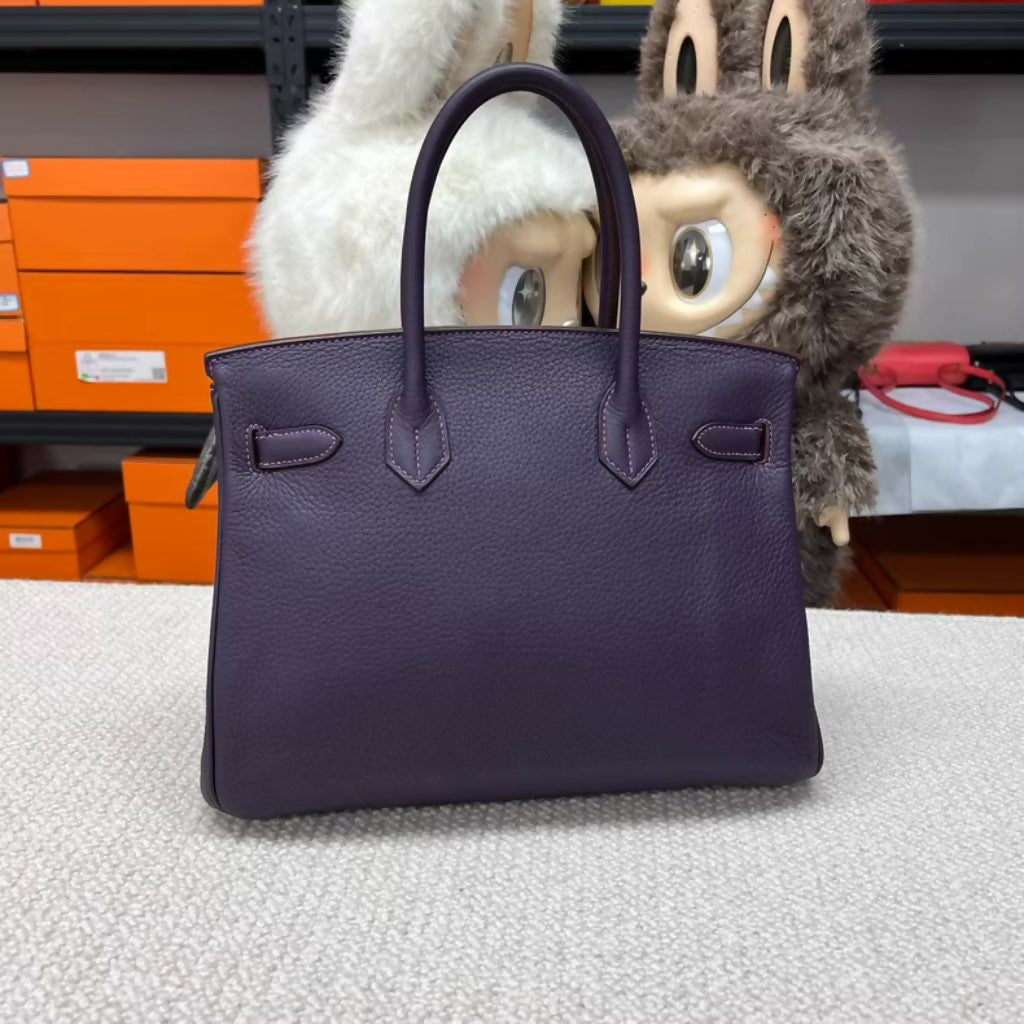 Hermès Birkin 30 Iris Togo calfskin leather palladium Hardware