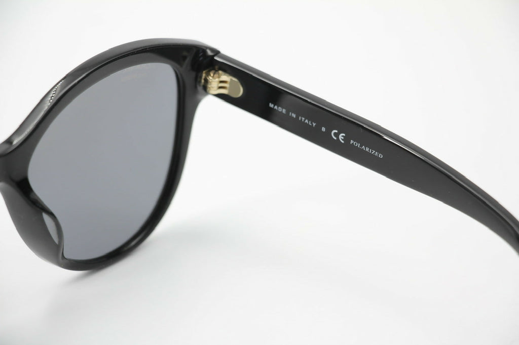 Chanel 2021 Resin Black with Gold-Tone Lettering Sunglasses
