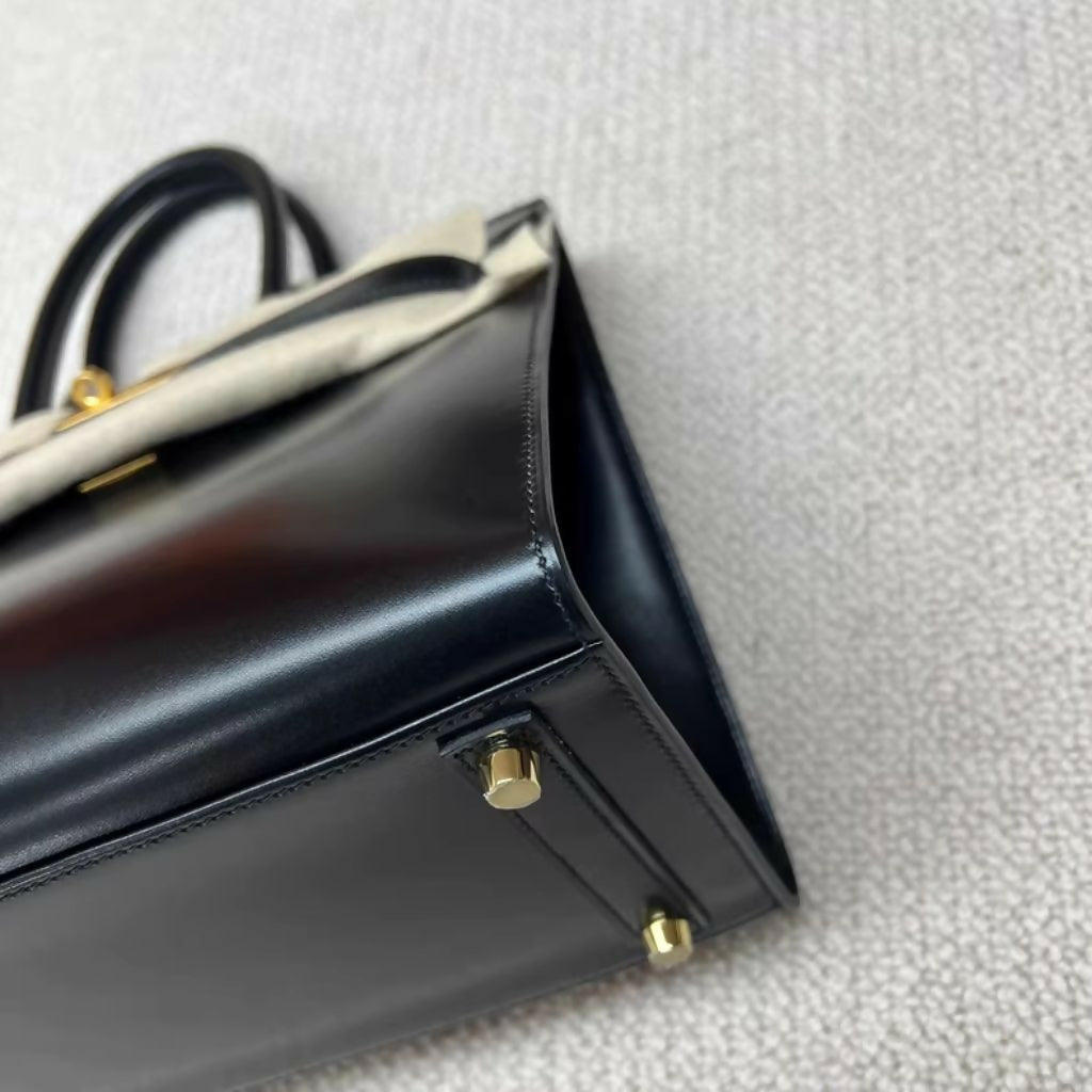 Hermès Birkin 30 Black Box Leather With Gold Hardware