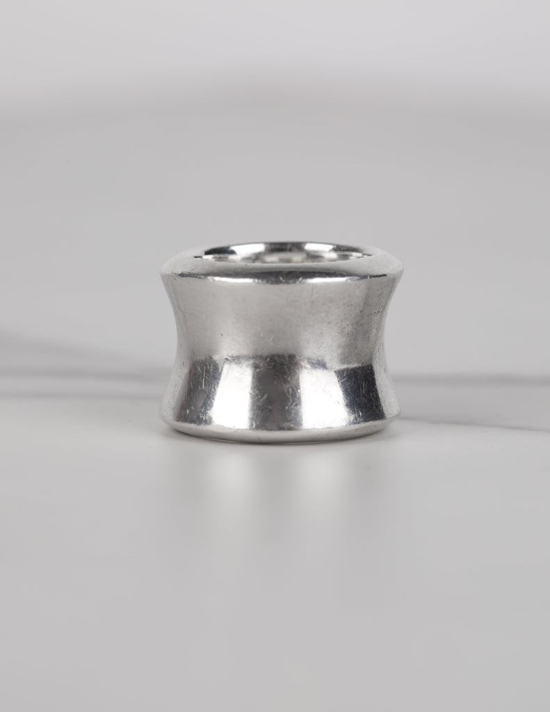 Patricia Von Musulin Vintage Sterling Silver Curved Pipe Ring