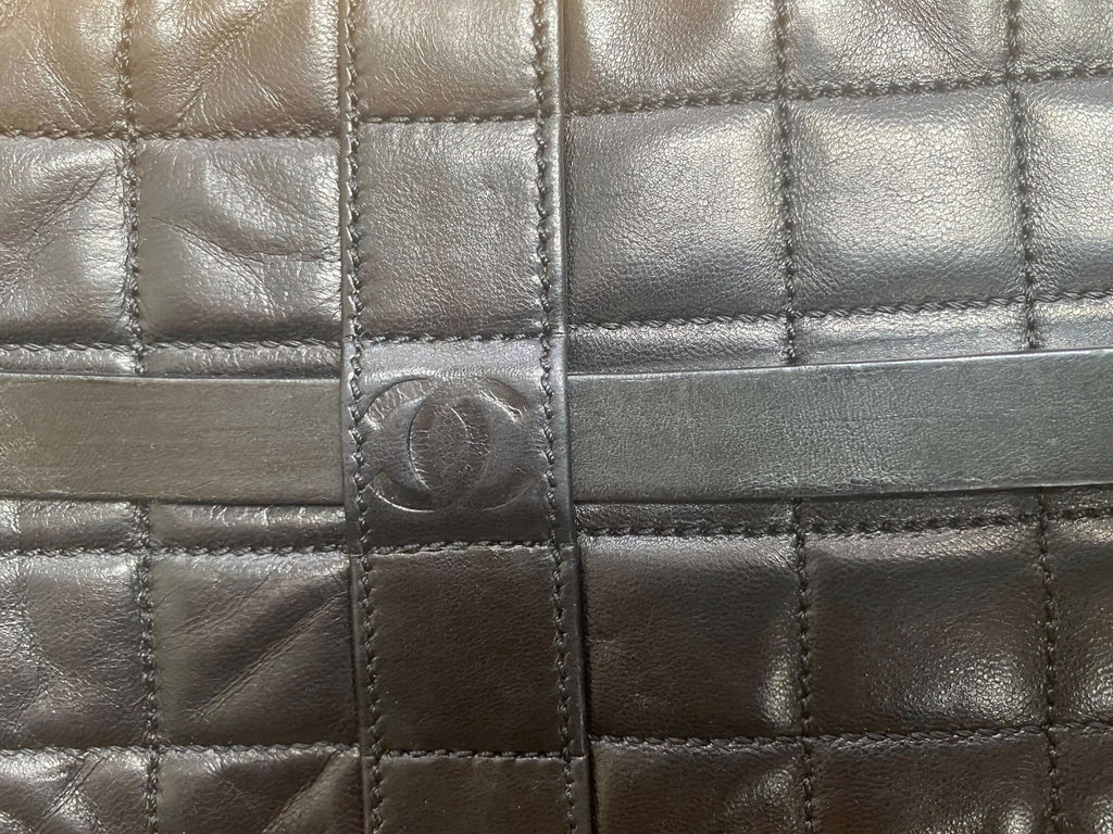 Chanel 02A Extra Wide CC Black Quilted Lambskin Leather Corset Belt 75/30