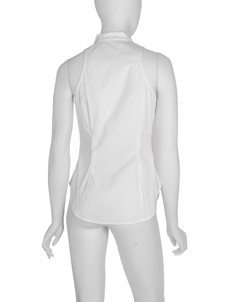 Vivienne Westwood Vintage Early 1990s White Draping Front Top