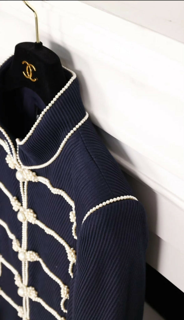 Chanel 09A Blue Collar Jacket