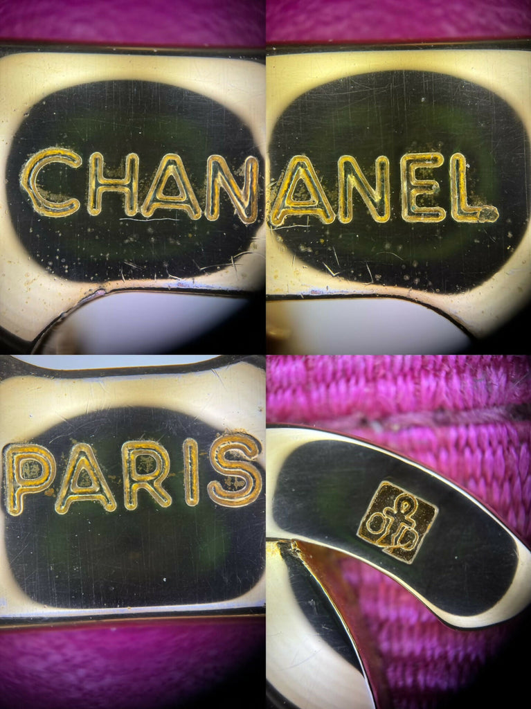 Chanel Vintage 92 Canvas Purple Pink Quilted Chain Crossbody Bag