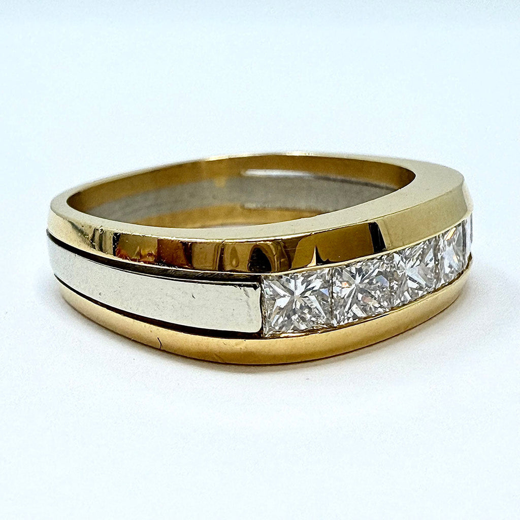 Jean Francois Albert 18K Gold Ring with 5 Diamonds