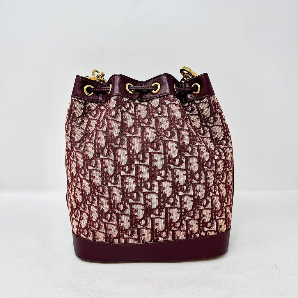 Christian Dior Oblique Jacquard Bucket Bag