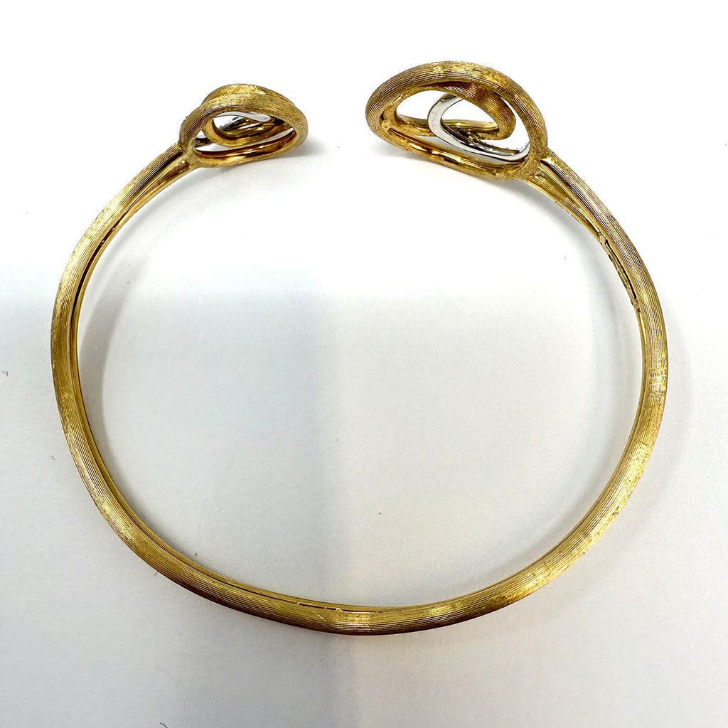 Marco Bicego 18K Gold Jaipur Diamond Circle Cuff Bracelet