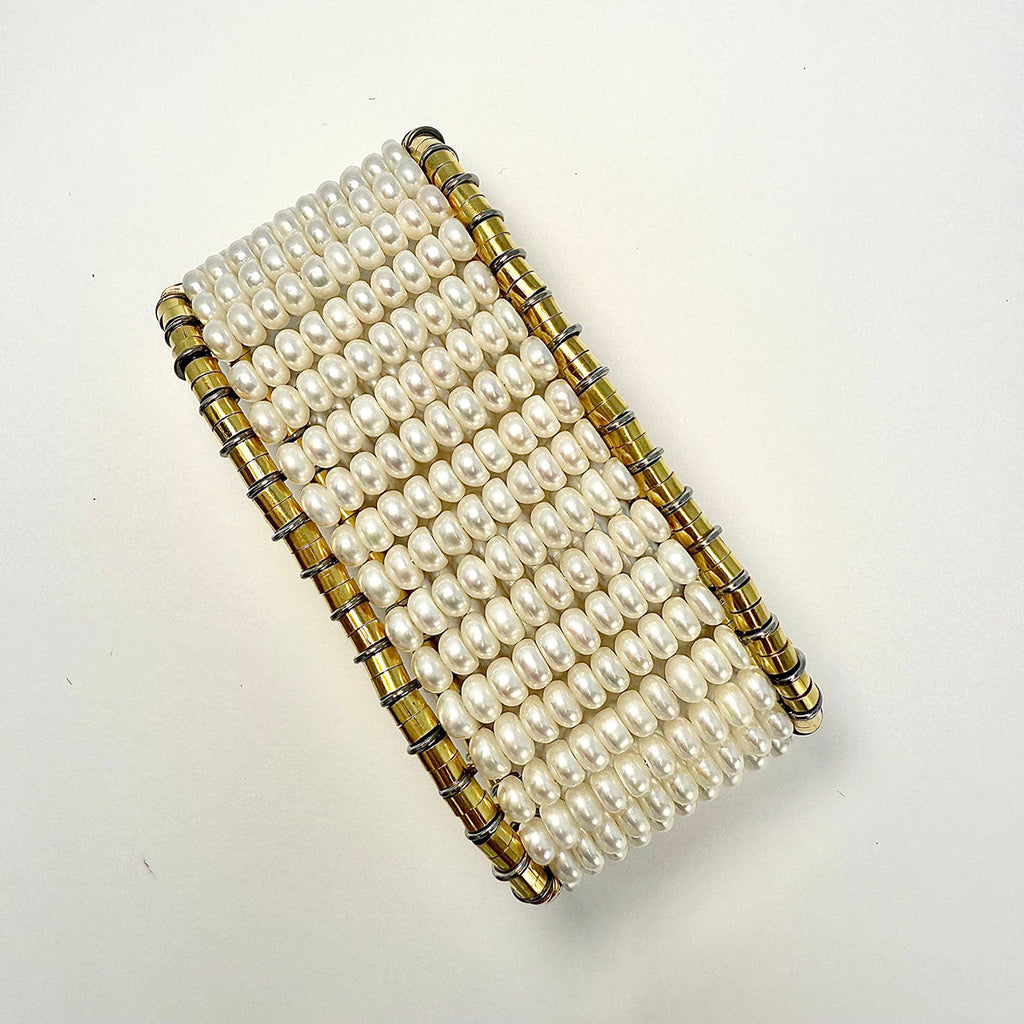 Loffredo 340 Freshwater Pearl Expandable Cuff Bracelet