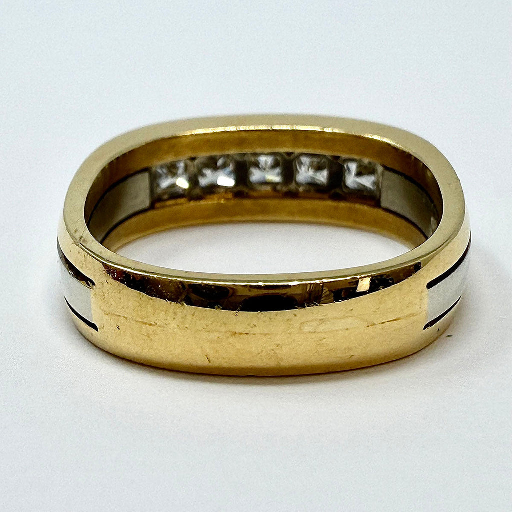 Jean Francois Albert 18K Gold Ring with 5 Diamonds