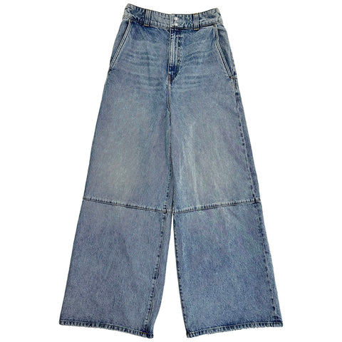 Khaite High Rise Wide Leg Jeans
