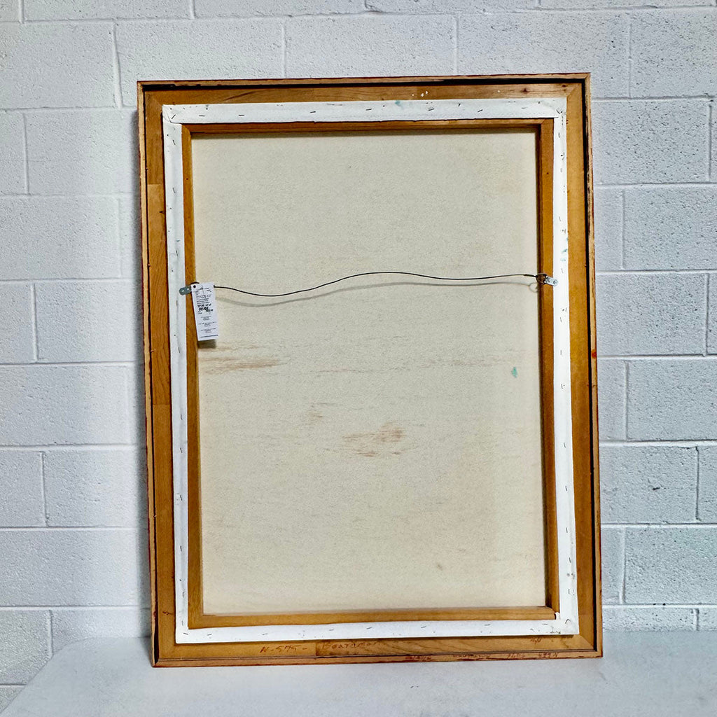 Original Seascape with Boats on the Shore, Signed and Dated '88