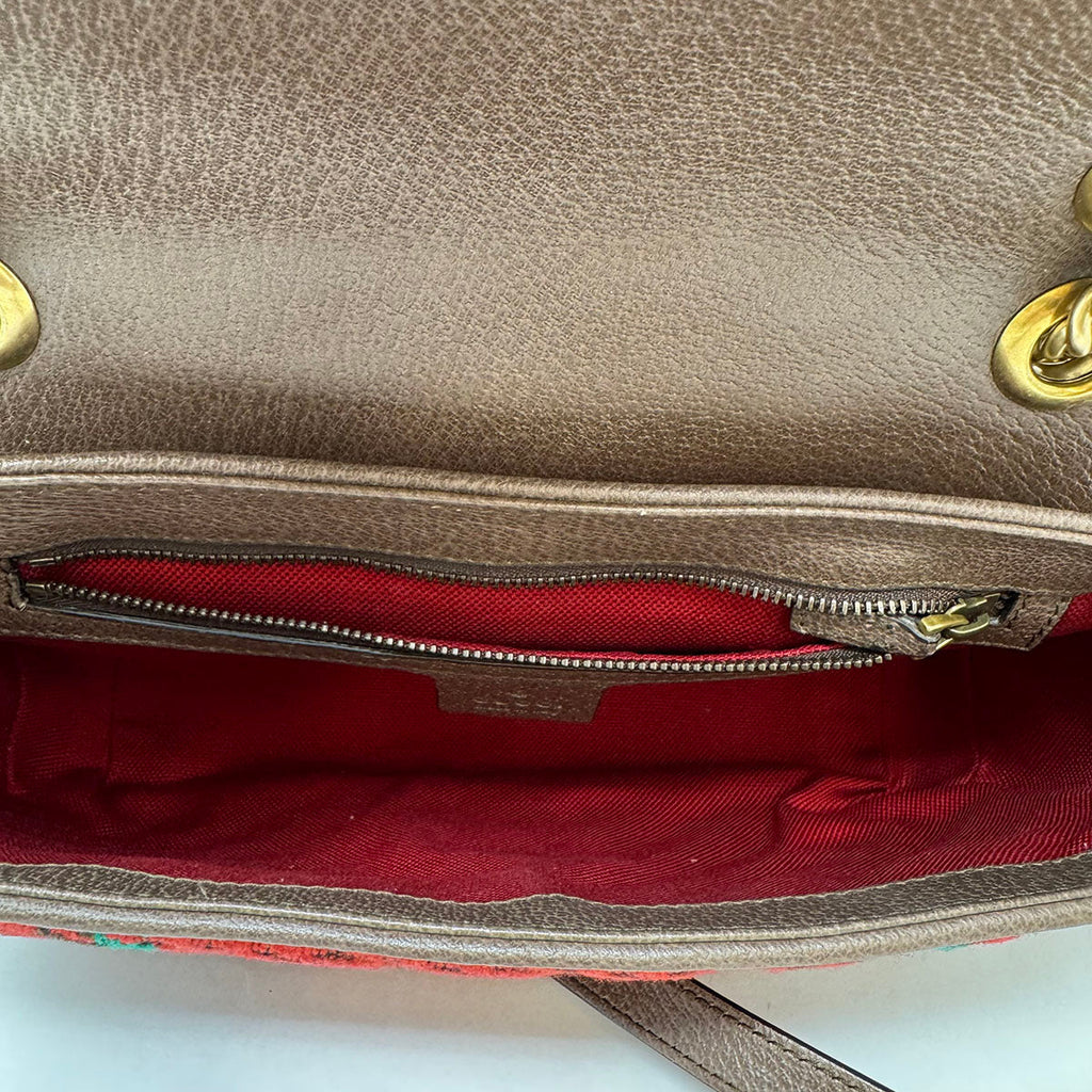 Gucci Small Houndstooth  Marmot Shoulder Bag