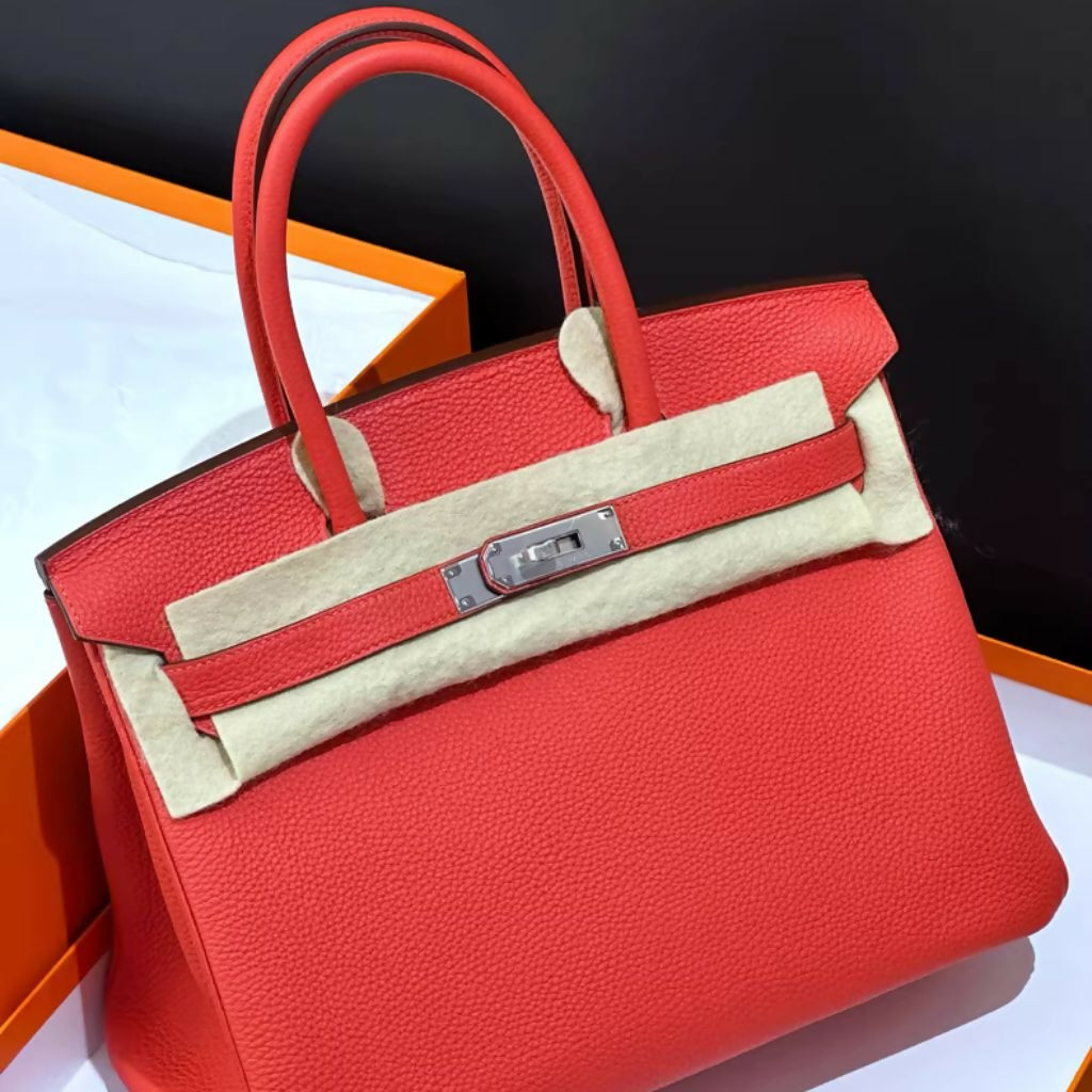 Hermes Birkin 30 Rose Jaipur Togo Leather with Palladium Hardware